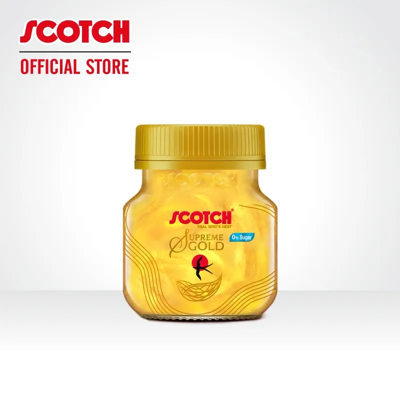 สก๊อต รังนกแท้ สุพรีม โกลด์ น้ำตาล 0% ขวดเดี่ยว ปริมาตรสุทธิ 40 มล.