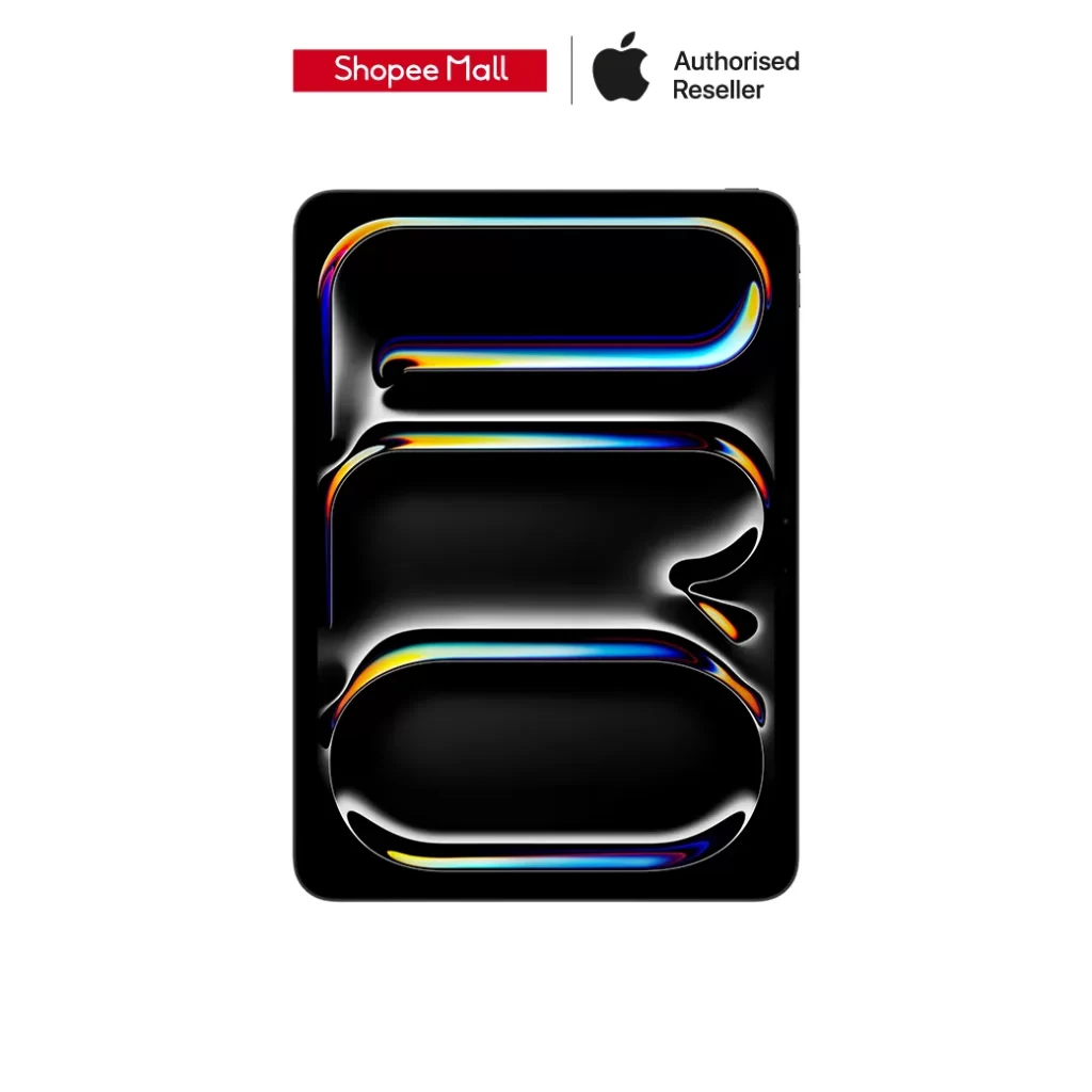 iPad Pro 11 นิ้ว M5 ภาพหน้าปกสินค้าพื้นหลังขาว พร้อมโลโก้ Shopee Mall และ Authorized Reseller