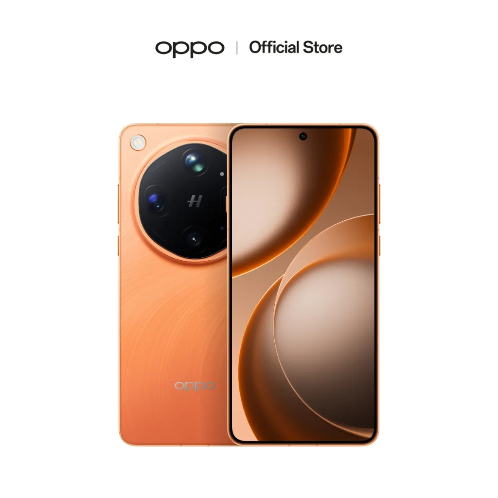 OPPO Find X9 Ultra สีส้ม โชว์จอเต็มและฝาหลังกล้องวงกลมขนาดใหญ่