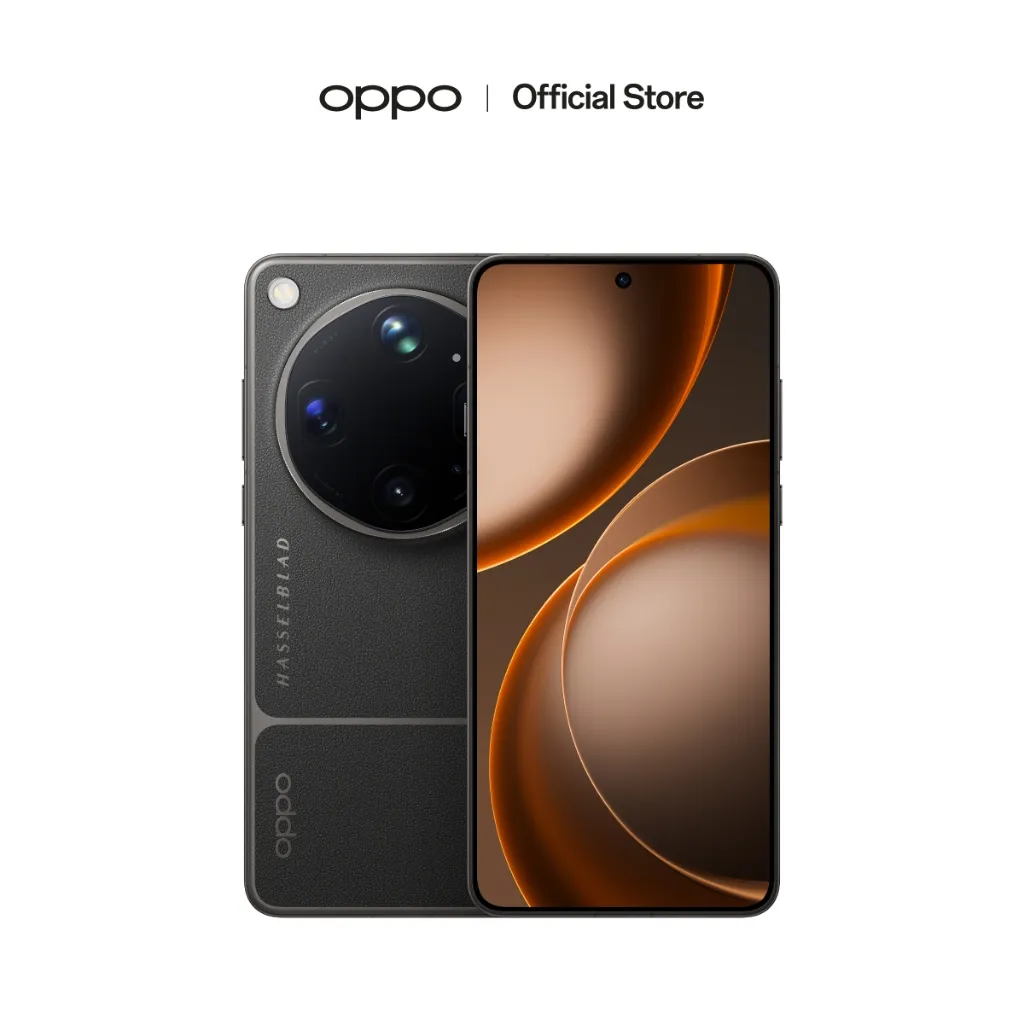 OPPO Find X9 Ultra สีดำ ฝาหลังพรีเมียมพร้อมจอใหญ่และกล้องวงกลม